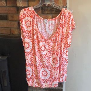 Old Navy 2x orange and white top